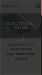 Mobile Screenshot of efile.alacourt.gov