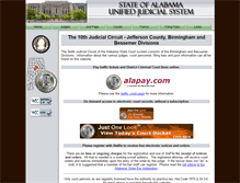 Tablet Screenshot of 10jc.alacourt.gov